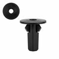 Black Nylon Wheel Fender Liner Screw Grommets for Toyota - #12 (5.50mm) Screw Size - 22mm Stem - 20mm Head - 8mm Square Hole Size - Replaces Toyota # 90189-06157 (25 Pcs)