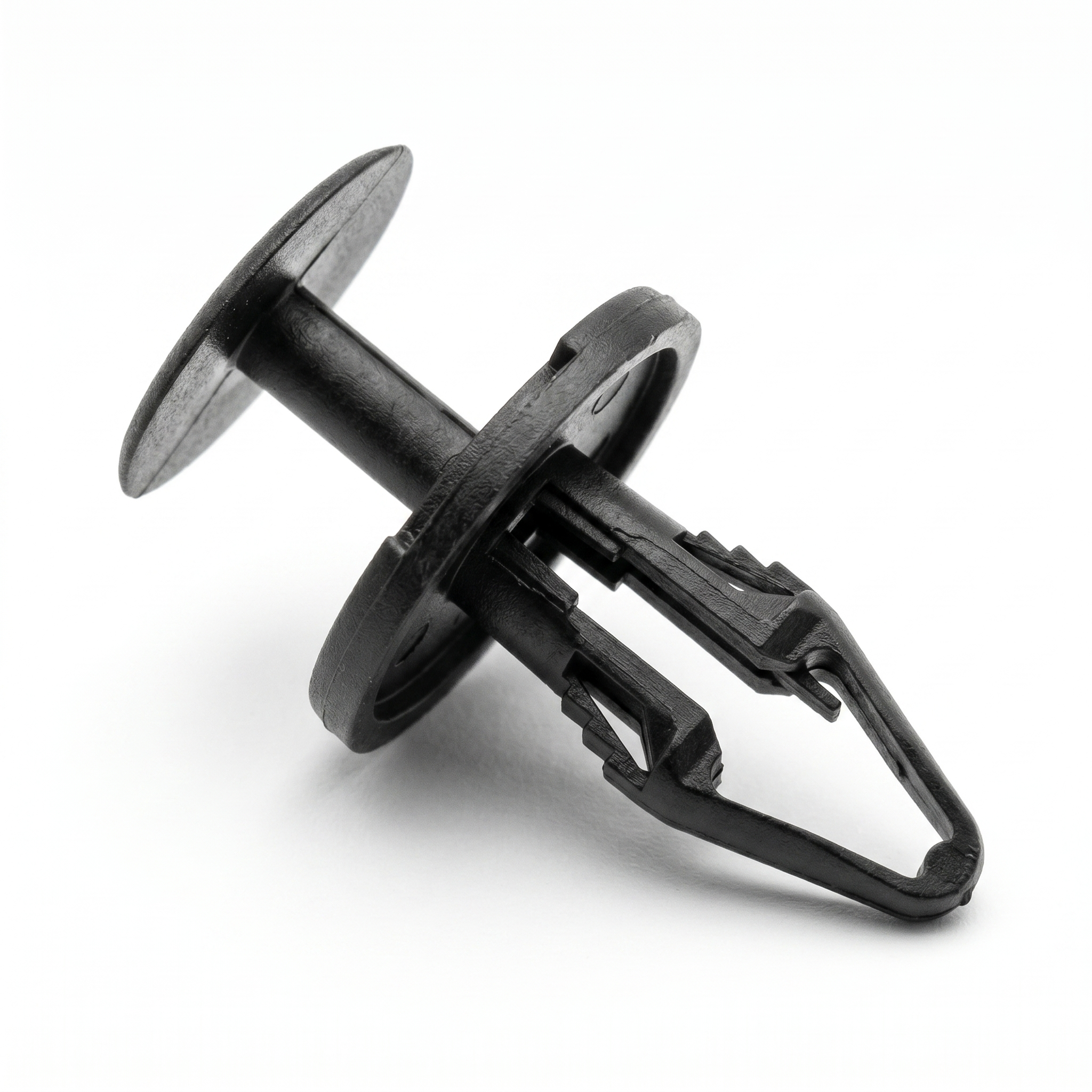 1/4" (6.50mm) Black Nylon Push Type Retainers | Fits Ford W714040-S300, GM 11589290 (25 Pcs)