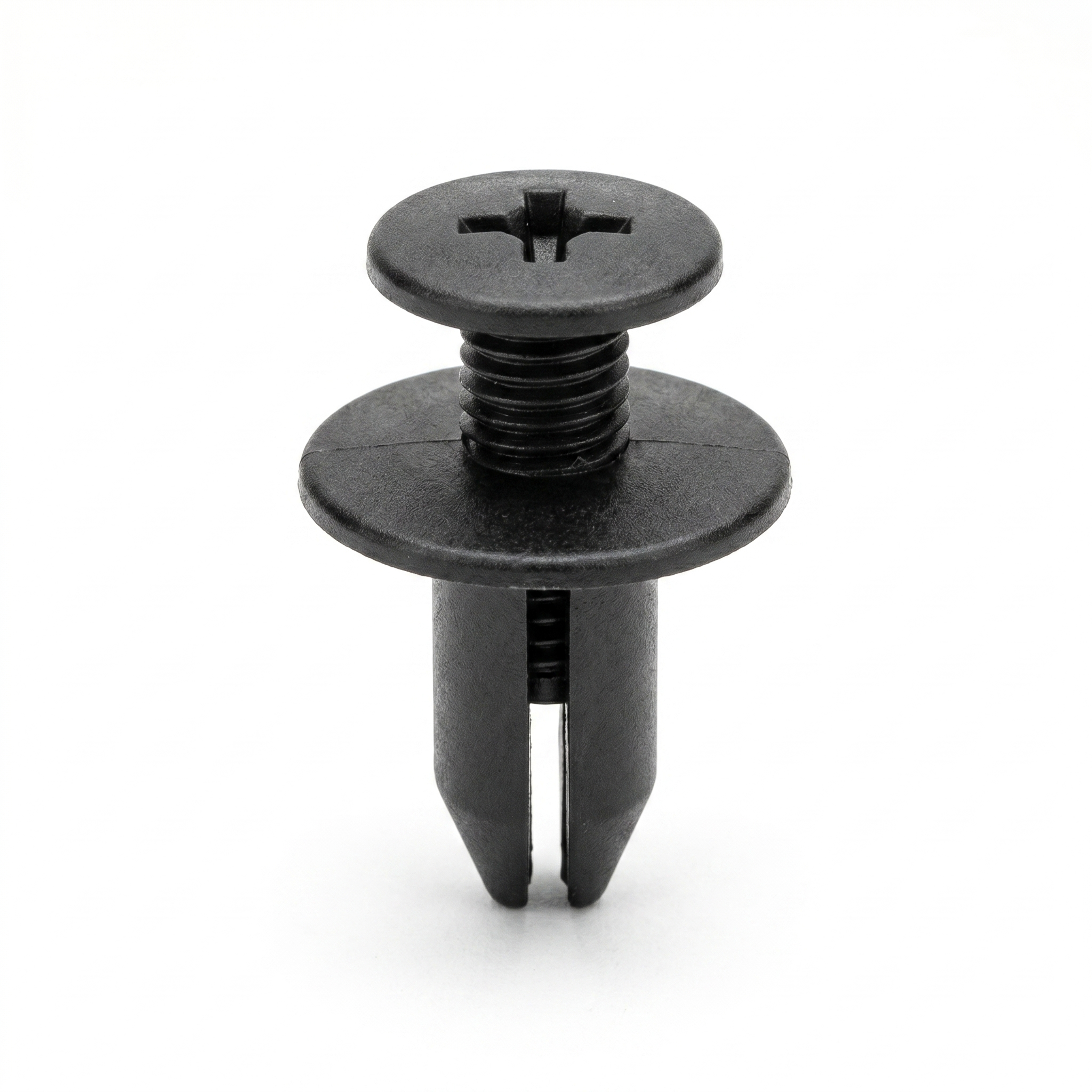 9/32" (7mm) Black Nylon Phillips Screw Retainers | Fits GM 20426301 & Toyota 90467-06017 (25 Pcs)