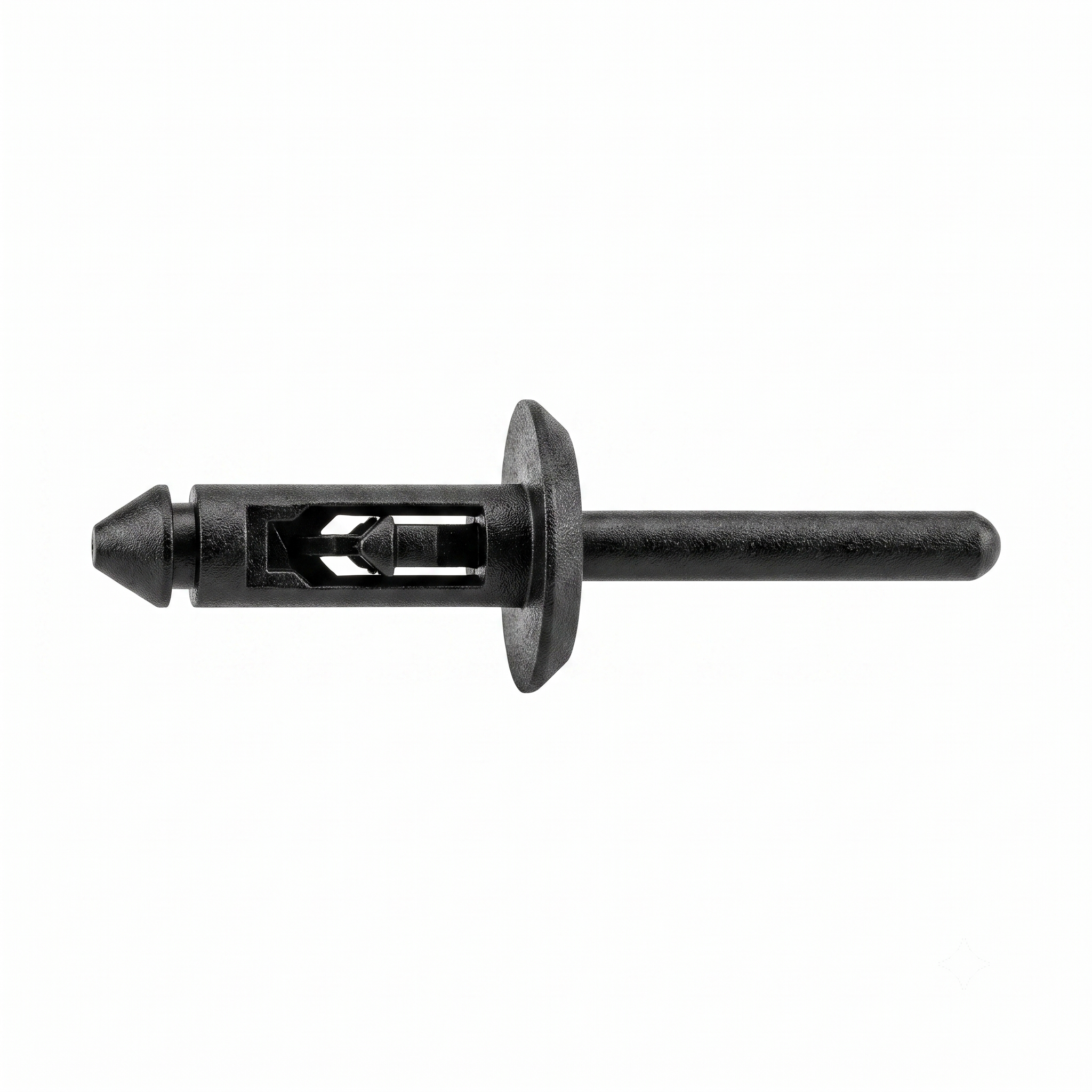 13/64" (5.20mm) Black Nylon Blind Pop Rivets | Fits GM 20432975 & VW 175-853-577 (25 Pcs)