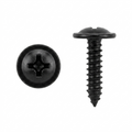Phillips Flat Top Trim Screws with 13/32" O.D. Washer Head - 8 x 3/4" - Black Finish for Ford / G.M. - Replaces Ford # 56904-S2, G.M. # 11504766 (50 Pcs)