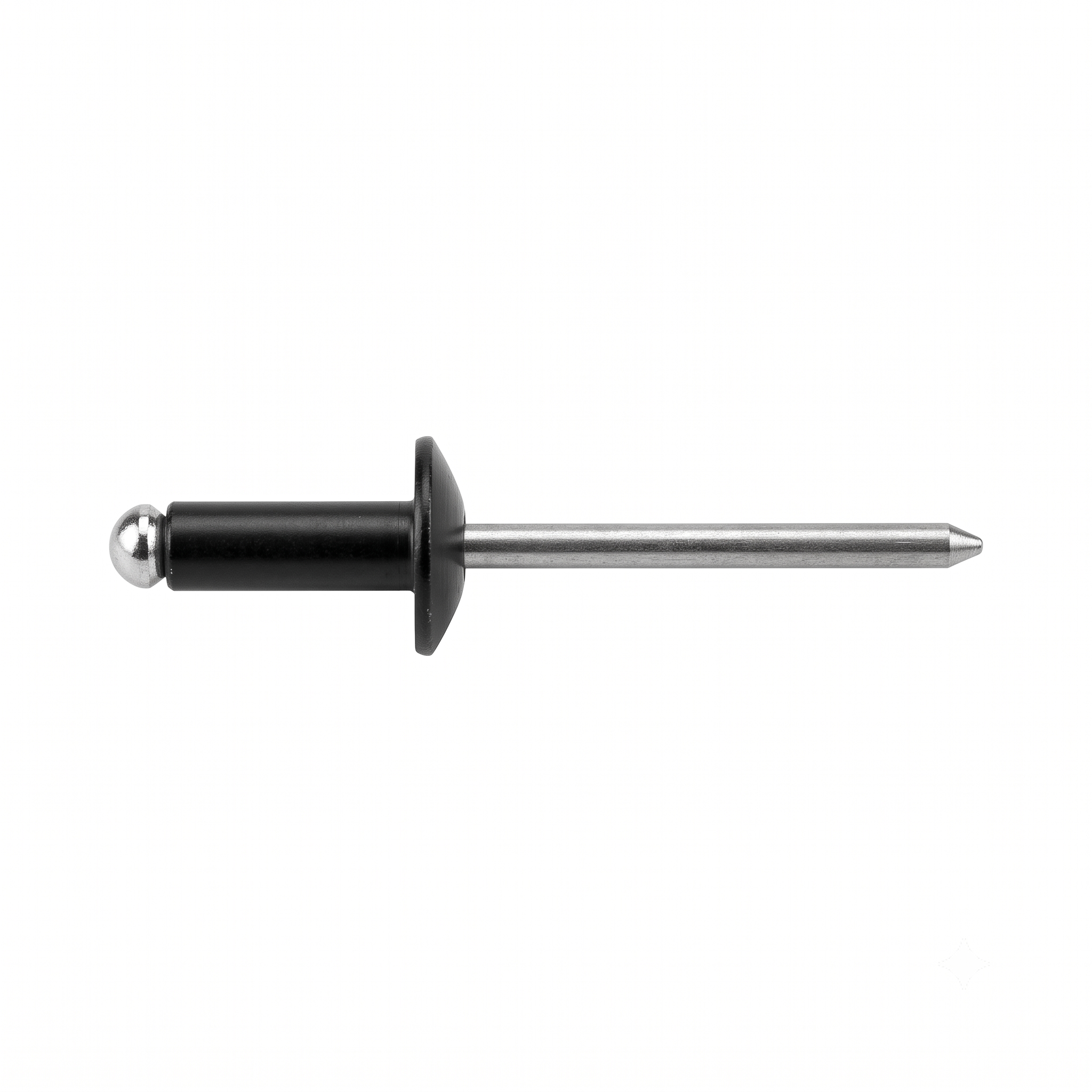 1/8" (3.20mm) Black Aluminum Pop Rivets with Steel Mandrel | Fits Ford N805759-S100 (25 Pcs)