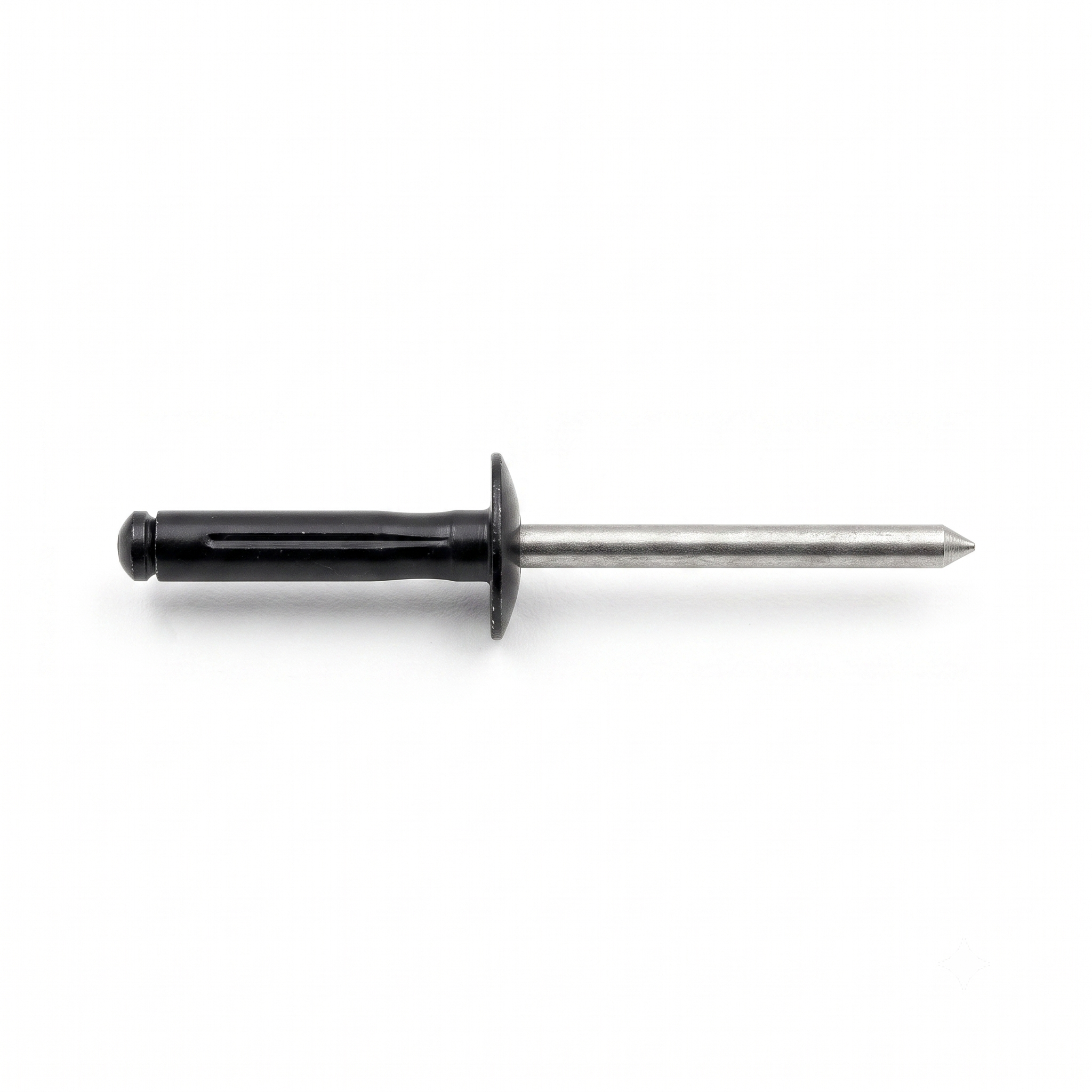 5/32" (4mm) All Aluminum Black Finish Split Type Pop Rivets | Fits Chrysler 6036148-AA (25 Pcs)