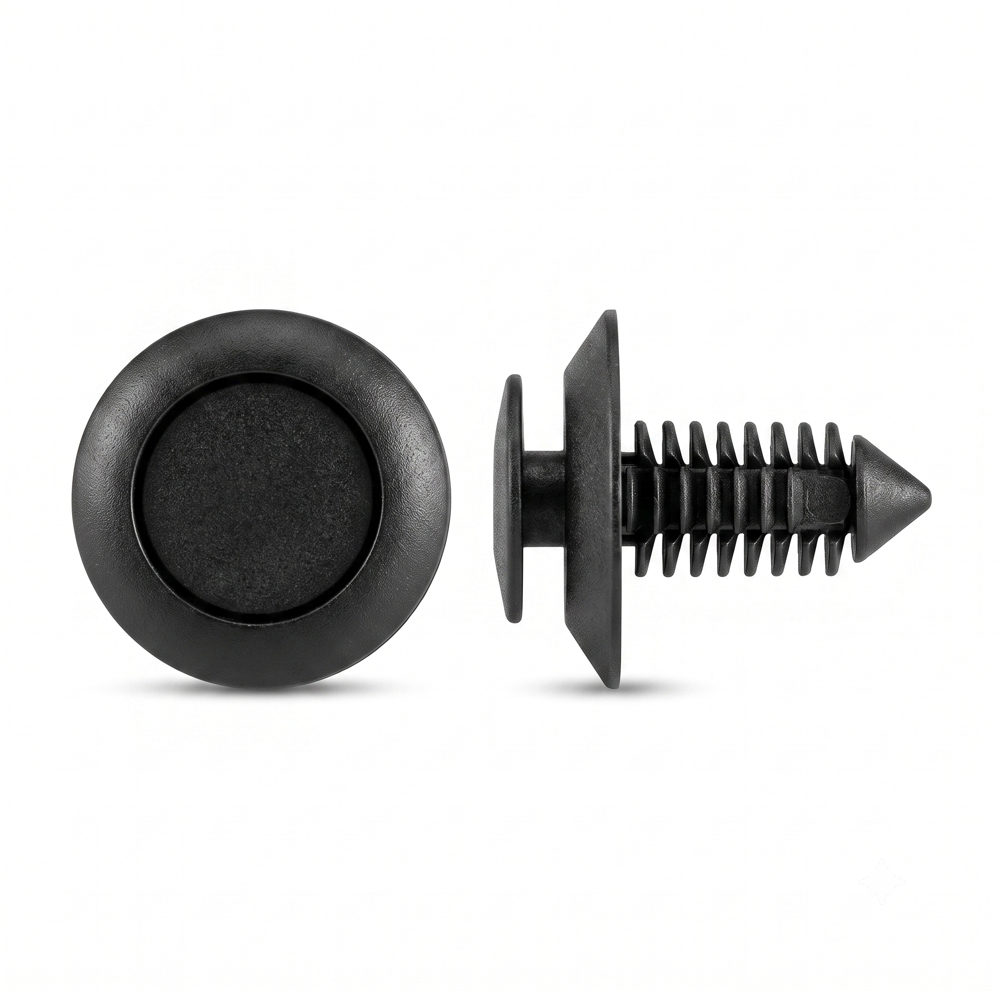 5/16" (8mm) Black Nylon Door Trim Panel Retainers | Fits Ford N801925-S & N802900 (25 Pcs)