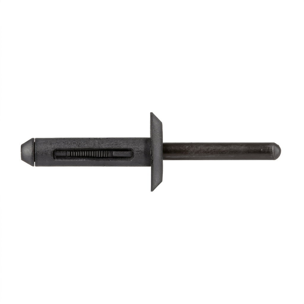 Black Nylon Blind Rivets for Ford / G.M. - 1/4" (6.40mm) Diameter - Replaces Ford # KA01500Z1, G.M. # 14063981 (25 Pcs)