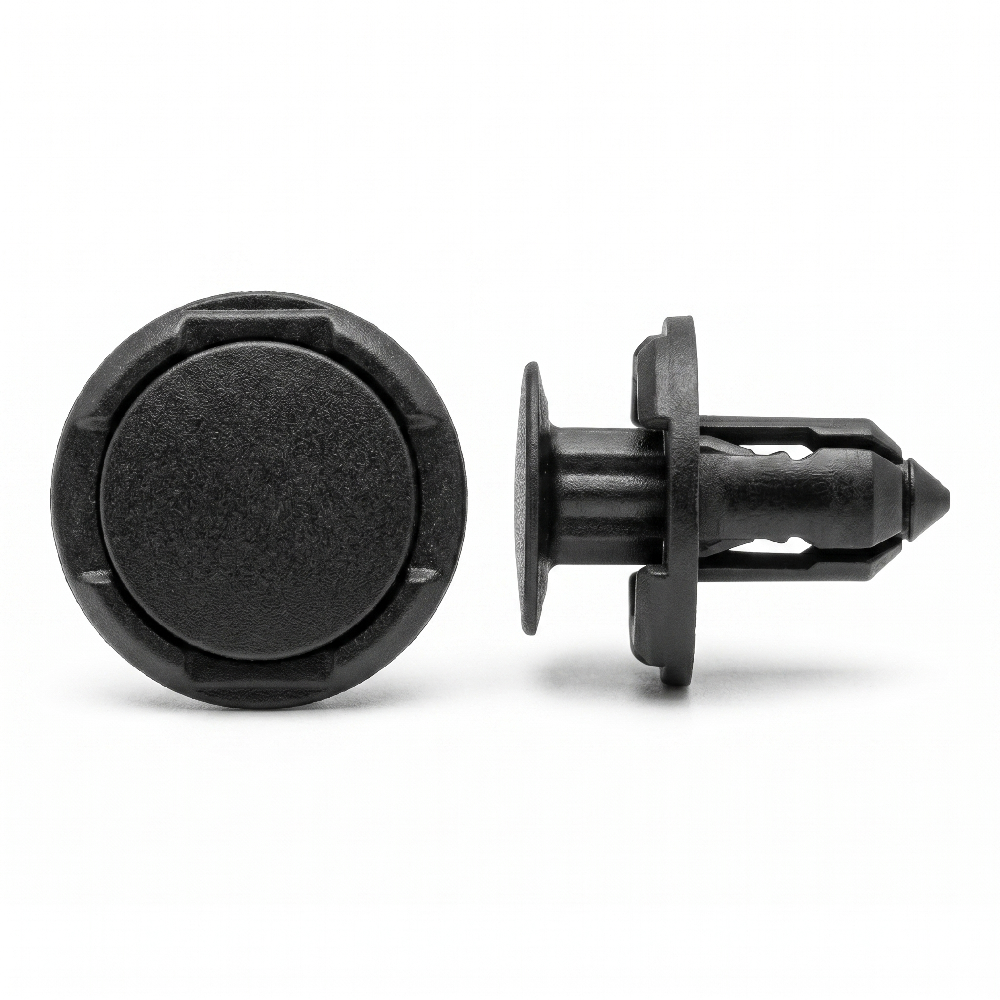 23/64" (9mm) Black Nylon Fender & Bumper Push Type Retainers | Fits Mitsubishi MR200300 (25 Pcs)
