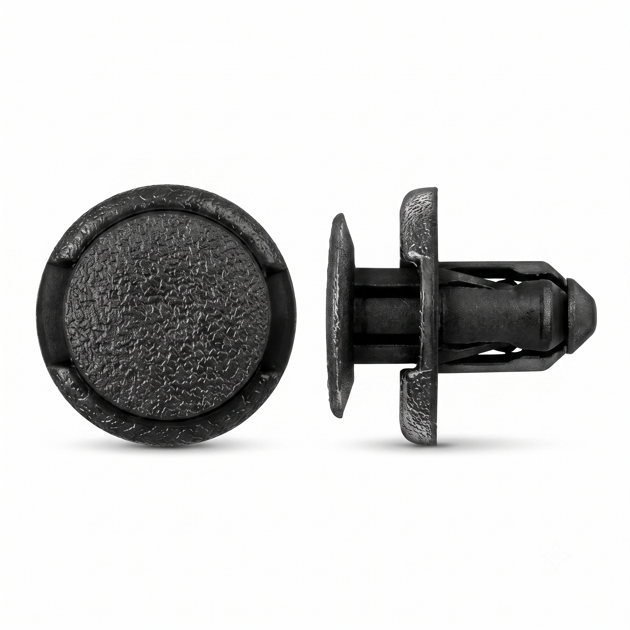 5/16" (8mm) Black Nylon Bumper Clip Push Type Retainers | Fits Nissan 01553-09611 (25 Pcs)