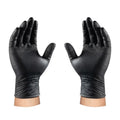 PowerGrip Pro Heavy-Duty 8 Mil Diamond Textured Black Nitrile Gloves - 100 Pack
