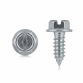 License Plate Screws for G.M.(American cars)- 1/4" (#14) x 3/4" Hex Washer Head Sheet Metal Screws - Bright Zinc Finish (50 Pcs)